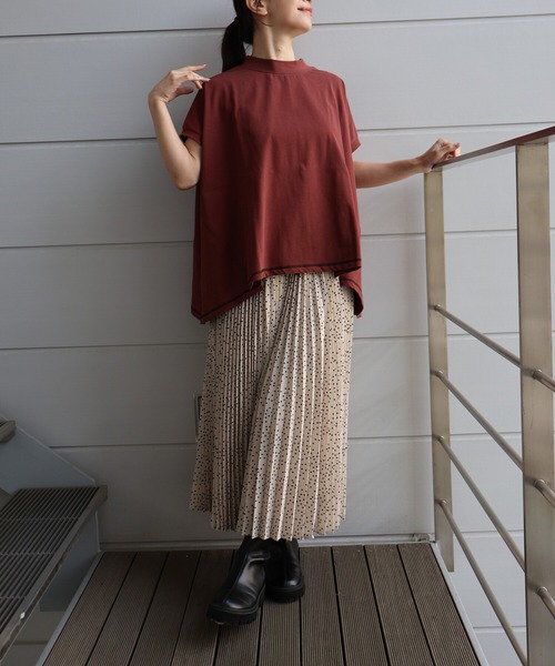 etre relie(エトレリー)の「ドットプリーツスカート(スカート・レディース・ブラック系その他/ベージュ系その他・MEDIUM)」の14枚目の写真