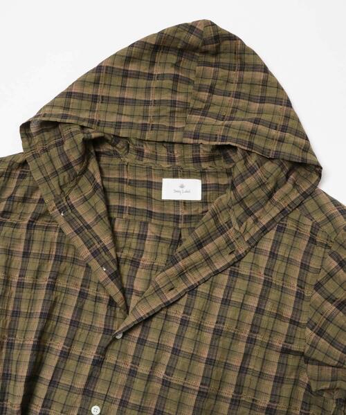 URBAN RESEARCH Sonny Label(アーバンリサーチサニーレーベル)の「チェックフーデッドシャツ(シャツ/ブラウス・メンズ・グリーン系その他/ブラウン系その他・MEDIUM/LARGE)」の8枚目の写真