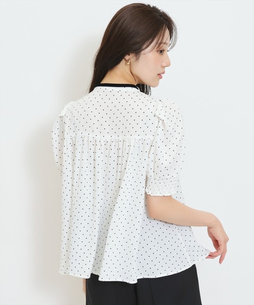 WILLSELECTION(ウィルセレクション)の「リボンタイギャザーAラインブラウス(シャツ/ブラウス・レディース・ホワイト系その他/オフホワイト/ダークブラウン・FREE)」の22枚目の写真