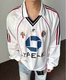 ampm（エーエムピーエム）の「ロゴデザイン サッカーゲームシャツ 長袖 ユニフォームトップス ユニセックス スポーツMIX（Tシャツ/カットソー）」