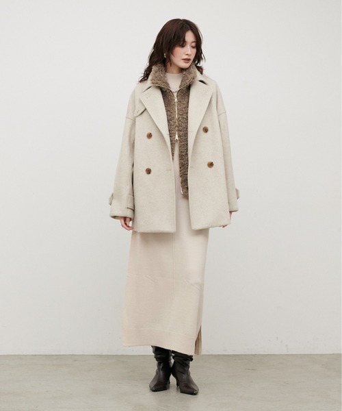 LARUTA(ラルータ)の「【LARUTA】ボアベスト×ニットワンピースセット(ワンピース・レディース・ブラック/モカ/ブラウン・LARGE/MEDIUM)」の16枚目の写真