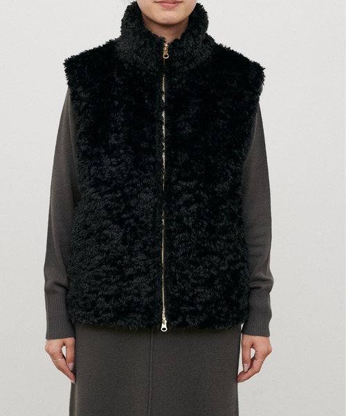 LARUTA(ラルータ)の「【LARUTA】ボアベスト×ニットワンピースセット(ワンピース・レディース・ブラック/モカ/ブラウン・LARGE/MEDIUM)」の5枚目の写真