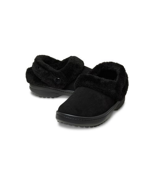 Mila Owen(ミラオーウェン)の「【CROCS】CLASSIC SUEDED CLOG(サンダル・レディース・ブラック・25/24/23)」の2枚目の写真