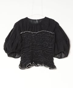 shirring frill top/シャーリングフリルトップス（Tシャツ/カットソー 