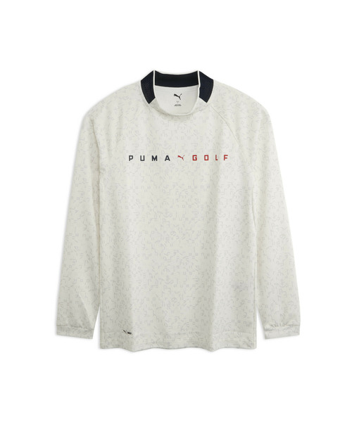PUMA(プーマ)の「PUMA プーマ メンズ ゴルフ FOG グラフィック モックネック 長袖 シャツ(Tシャツ/カットソー・メンズ・ブラック/Off White/ブルー系その他4・SMALL/X-LARGE/XX-LARGE/LARGE/MEDIUM)」の2枚目の写真