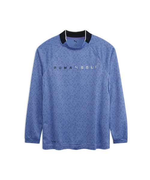 PUMA(プーマ)の「PUMA プーマ メンズ ゴルフ FOG グラフィック モックネック 長袖 シャツ(Tシャツ/カットソー・メンズ・ブラック/Off White/ブルー系その他4・SMALL/X-LARGE/XX-LARGE/LARGE/MEDIUM)」の3枚目の写真