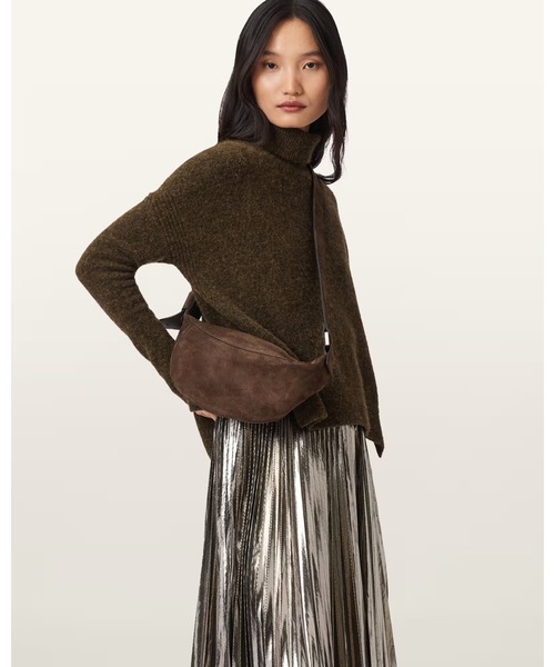 ALLSAINTS(オールセインツ)の「LUNA SUEDE CROSSBODY | LUNA スエード クロスボディ(ショルダーバッグ・レディース・ブラウン系その他・ONE SIZE)」の2枚目の写真