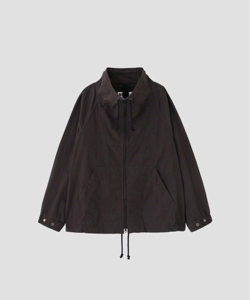 MHL.(エムエイチエル)の「COTTON NYLON PLAINWEAVE(ブルゾン・レディース・ダークグレー/カーキ・1/2)」の4枚目の写真