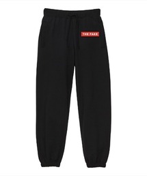 NOBOUND（ノーバウンド） スウェットパンツ ボックスロゴ ワンポイント プリント 裾シャーリング セミルーズシルエット 10.0オンス 裏毛 メンズ ストリート