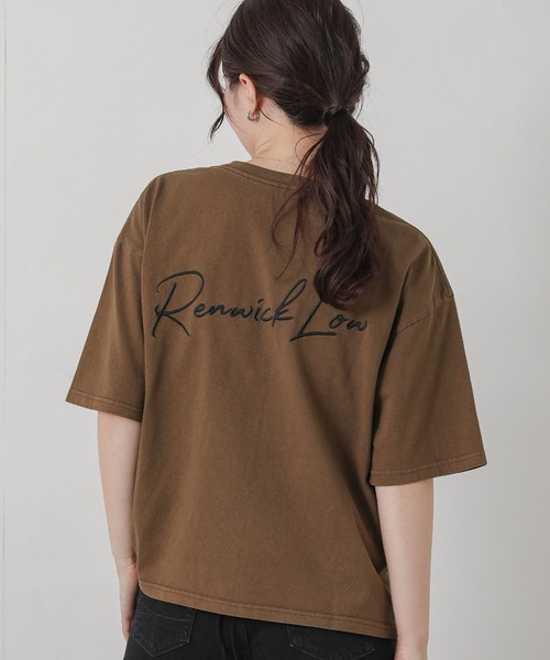 Gready Brilliant（グレディブリリアン）の「刺繍ロゴピグメントカットソー（Tシャツ/カットソー・レディース・オフホワイト/ブラウン・38）」の11枚目の写真