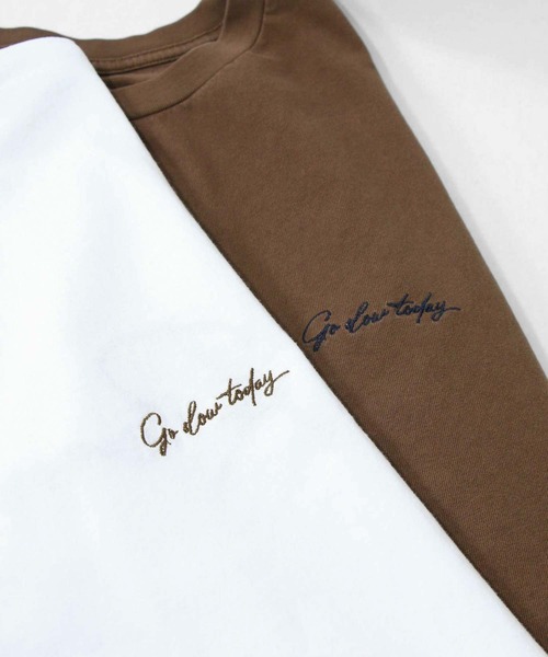 Gready Brilliant（グレディブリリアン）の「刺繍ロゴピグメントカットソー（Tシャツ/カットソー・レディース・オフホワイト/ブラウン・38）」の20枚目の写真