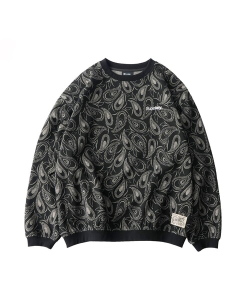 Subciety（サブサエティ）の「Paisley knit top（ニット/セーター・メンズ・ブラック・S）」の2枚目の写真