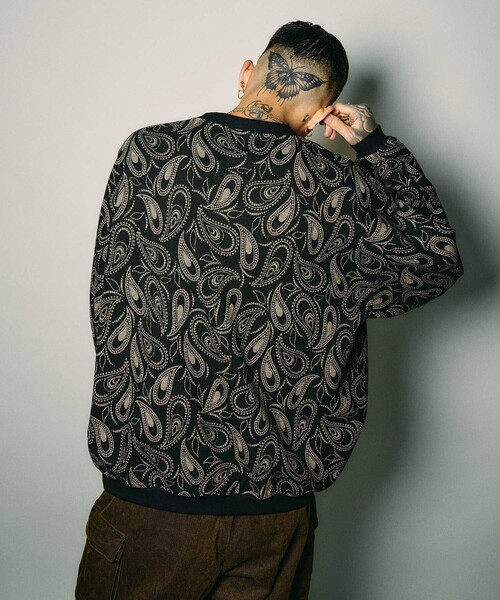 Subciety（サブサエティ）の「Paisley knit top（ニット/セーター・メンズ・ブラック・S）」の5枚目の写真
