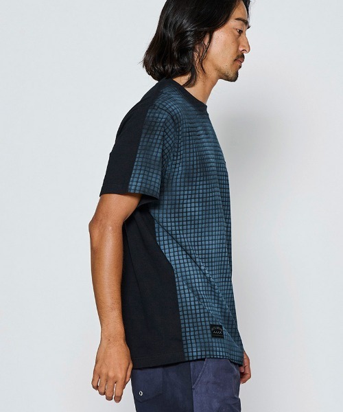 ACANTHUS(アカンサス)の「mt10685- Grid Print Tee グリッドプリントTシャツ(MA2718)(Tシャツ/カットソー・メンズ・ブラック/ホワイト/ネイビー・XL/L/M/S)」の12枚目の写真