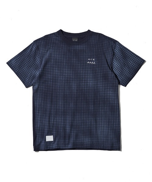 ACANTHUS(アカンサス)の「mt10685- Grid Print Tee グリッドプリントTシャツ(MA2718)(Tシャツ/カットソー・メンズ・ブラック/ホワイト/ネイビー・XL/L/M/S)」の14枚目の写真