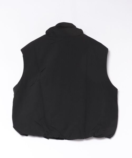 minius(ミニウス)の「ナイロンベスト/ノーカラー ジップアップ ベスト ショート丈 タウンユース(ベスト・レディース・ブラック/ベージュ・FREE)」の8枚目の写真