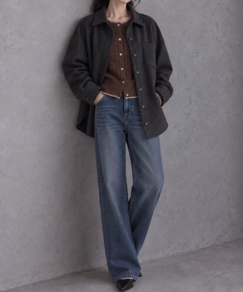 モデル身長：158cm
着用サイズ：FREE