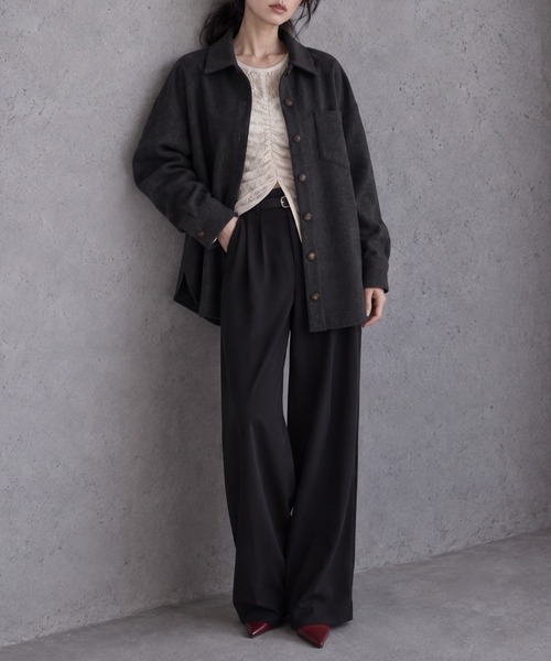 モデル身長：158cm
着用サイズ：FREE