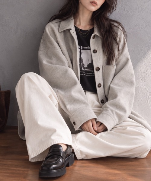モデル身長：158cm
着用サイズ：FREE