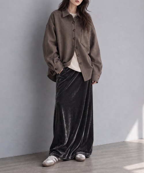 モデル身長：158cm
着用サイズ：FREE