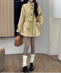 オーバーサイズステンカラーポケット付きジャケット