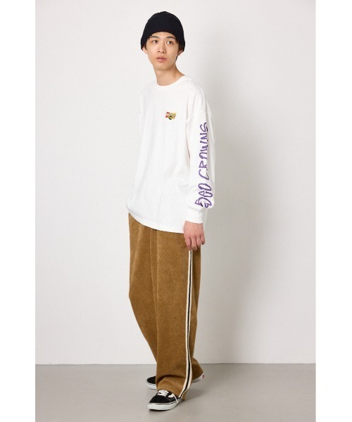 RODEO CROWNS WIDE BOWL(ロデオクラウンズワイドボウル)の「wide wale トラックパンツ(その他パンツ・メンズ・ベージュ/アイボリー/ブラック・MEDIUM/LARGE)」の8枚目の写真