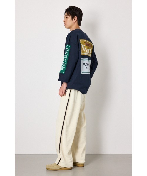RODEO CROWNS WIDE BOWL(ロデオクラウンズワイドボウル)の「wide wale トラックパンツ(その他パンツ・メンズ・ベージュ/アイボリー/ブラック・MEDIUM/LARGE)」の13枚目の写真
