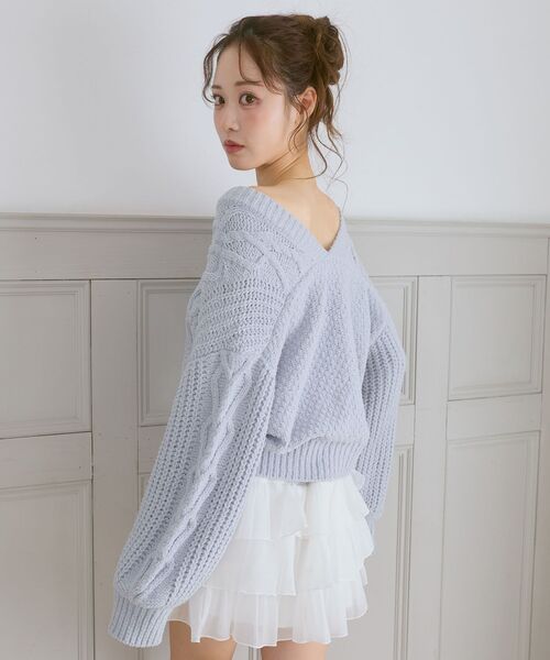 MAJESTIC LEGON(マジェスティックレゴン)の「シアーフリルティアードミニスカパン(スカート・レディース・ブラック・MEDIUM)」の21枚目の写真