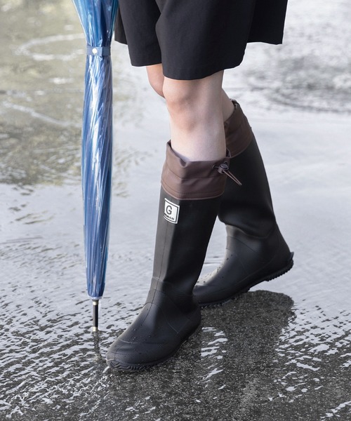 welleg(ウェレッグ)の「PVC コンパクト ロングレインブーツ(レインシューズ・レディース・グリーン/グレー/ブラウン/ブラック・23.5cm/24.0cm/24.5cm/25.0cm/25.5cm/26.0cm/26.5cm/27.0cm)」の15枚目の写真