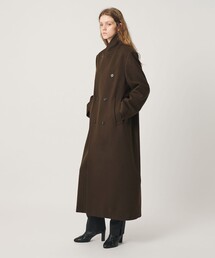 <ATTISESSION>ビーバー ダブルブレスト ロングコート