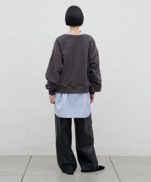 CIAOPANIC TYPY（チャオパニックティピー）の「∴フェイクレザー切替ワイドイージーパンツ（その他パンツ・レディース・ブラウン/ブラック/アイボリー・MEDIUM/SMALL/LARGE）」の12枚目の写真