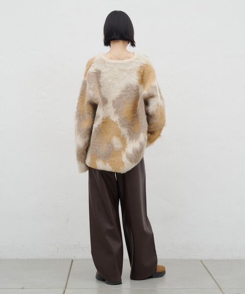 CIAOPANIC TYPY（チャオパニックティピー）の「∴フェイクレザー切替ワイドイージーパンツ（その他パンツ・レディース・ブラウン/ブラック/アイボリー・MEDIUM/SMALL/LARGE）」の19枚目の写真
