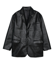 FDR（エフディーアール）の「Skater Tailored Leather Jacket Black（テーラードジャケット）」
