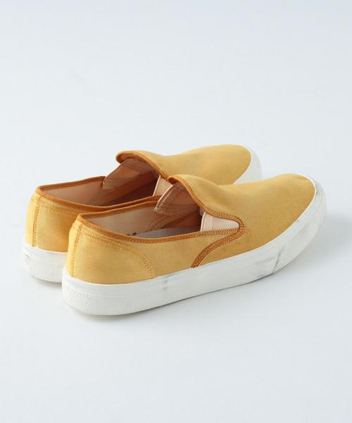 BEAUTY&YOUTH UNITED ARROWS(ビューティーアンドユースユナイテッドアローズ)の「BY ∴ オーバーダイ スリッポン スニーカー◆(スリッポン・メンズ・オレンジ/ネイビー・X-SMALL/LARGE/MEDIUM/SMALL)」の7枚目の写真