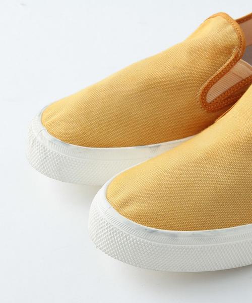 BEAUTY&YOUTH UNITED ARROWS(ビューティーアンドユースユナイテッドアローズ)の「BY ∴ オーバーダイ スリッポン スニーカー◆(スリッポン・メンズ・オレンジ/ネイビー・X-SMALL/LARGE/MEDIUM/SMALL)」の8枚目の写真