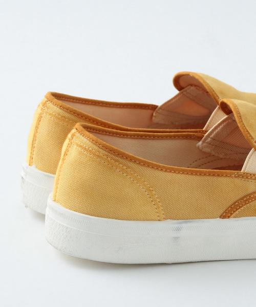 BEAUTY&YOUTH UNITED ARROWS(ビューティーアンドユースユナイテッドアローズ)の「BY ∴ オーバーダイ スリッポン スニーカー◆(スリッポン・メンズ・オレンジ/ネイビー・X-SMALL/LARGE/MEDIUM/SMALL)」の9枚目の写真