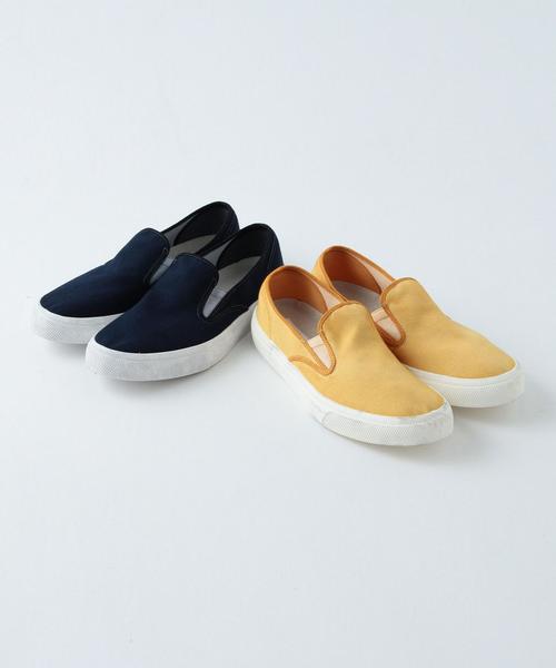 BEAUTY&YOUTH UNITED ARROWS(ビューティーアンドユースユナイテッドアローズ)の「BY ∴ オーバーダイ スリッポン スニーカー◆(スリッポン・メンズ・オレンジ/ネイビー・X-SMALL/LARGE/MEDIUM/SMALL)」の10枚目の写真