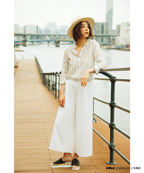 B:MING by BEAMS（ビーミングバイビームス）の「【InRed6月号掲載】【VERY5月号掲載】ビーミング by ビームス / ペーパー中折れハット（ハット・レディース・ナチュラル/ブラック・ONE SIZE）」の19枚目の写真