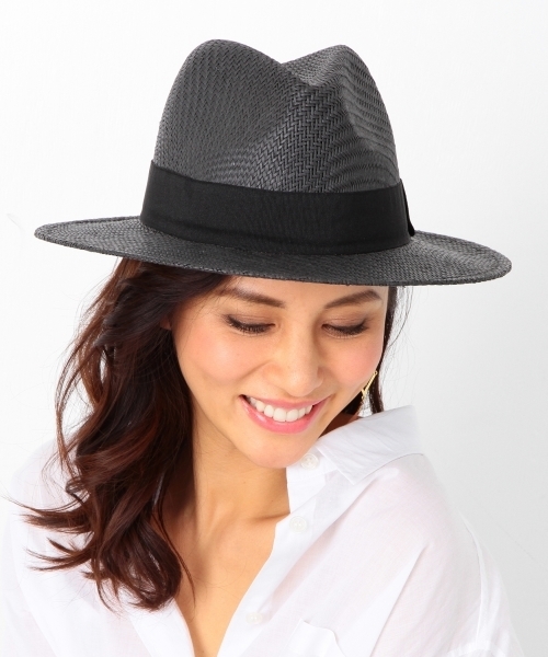 B:MING by BEAMS（ビーミングバイビームス）の「【InRed6月号掲載】【VERY5月号掲載】ビーミング by ビームス / ペーパー中折れハット（ハット・レディース・ナチュラル/ブラック・ONE SIZE）」の8枚目の写真