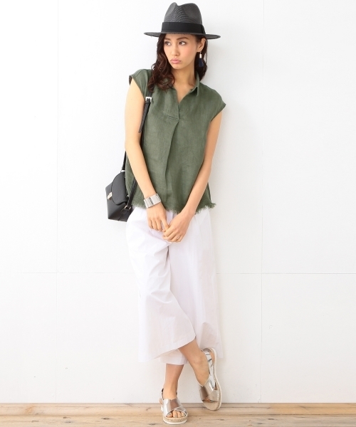 B:MING by BEAMS（ビーミングバイビームス）の「【InRed6月号掲載】【VERY5月号掲載】ビーミング by ビームス / ペーパー中折れハット（ハット・レディース・ナチュラル/ブラック・ONE SIZE）」の16枚目の写真