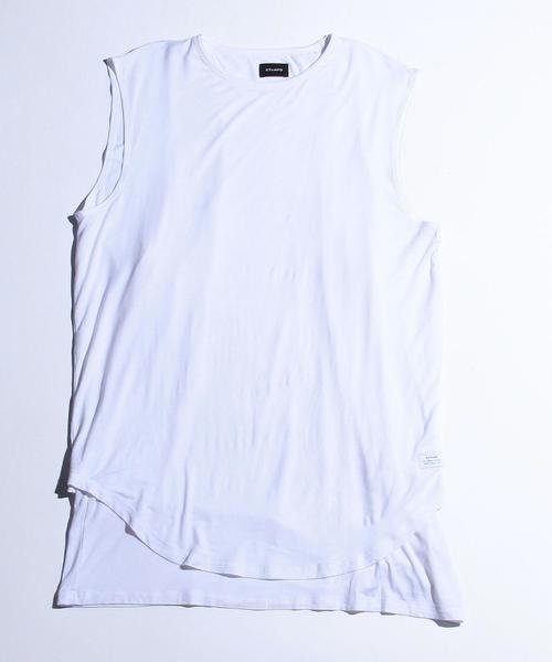 STAMPD(スタンプド)の「<STAMPD> W/LAYER MUSCLE T/Tシャツ(Tシャツ/カットソー・メンズ・ホワイト/ダークグレー/オリーブ・MEDIUM/SMALL)」の2枚目の写真