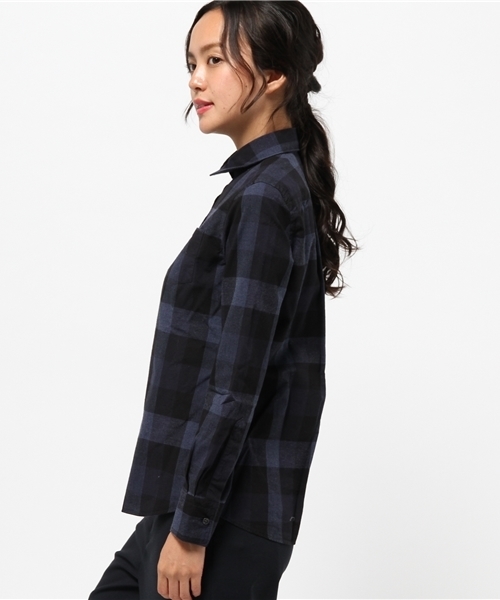 ORIAN(オリアン)の「ORIAN バッファローチェックシャツ(シャツ/ブラウス・レディース・ボルドー/オリーブ/ネイビー・40)」の5枚目の写真