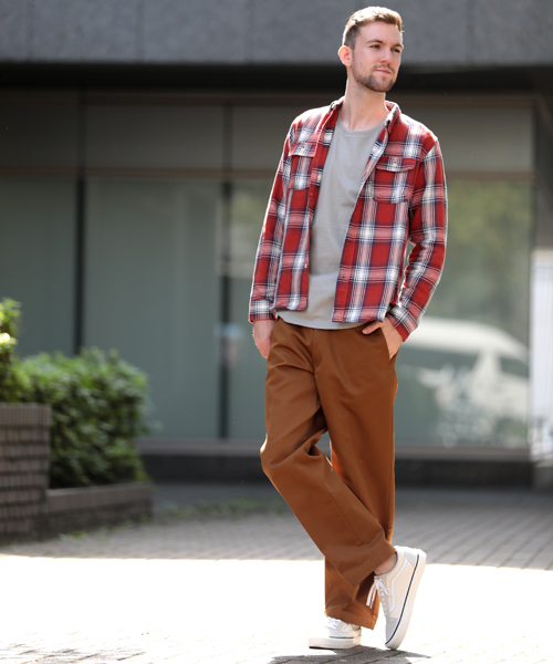 Denime（ドゥニーム）の「ヘビーフランネルワークシャツ（シャツ/ブラウス・メンズ・イエロー系その他3/ブラウン系その他2/レッド系その他2/ブルー系その他2・X-LARGE/LARGE/MEDIUM）」の18枚目の写真