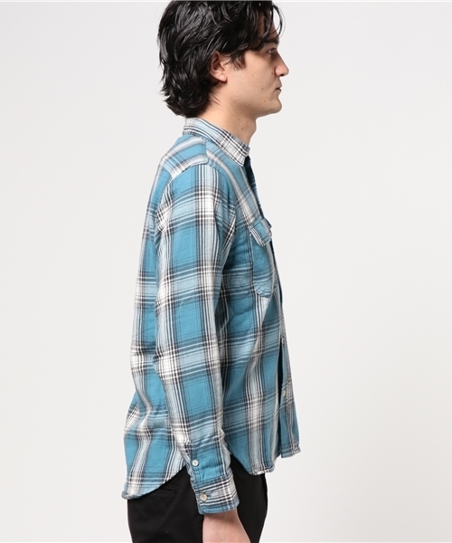 Denime（ドゥニーム）の「ヘビーフランネルワークシャツ（シャツ/ブラウス・メンズ・イエロー系その他3/ブラウン系その他2/レッド系その他2/ブルー系その他2・X-LARGE/LARGE/MEDIUM）」の5枚目の写真