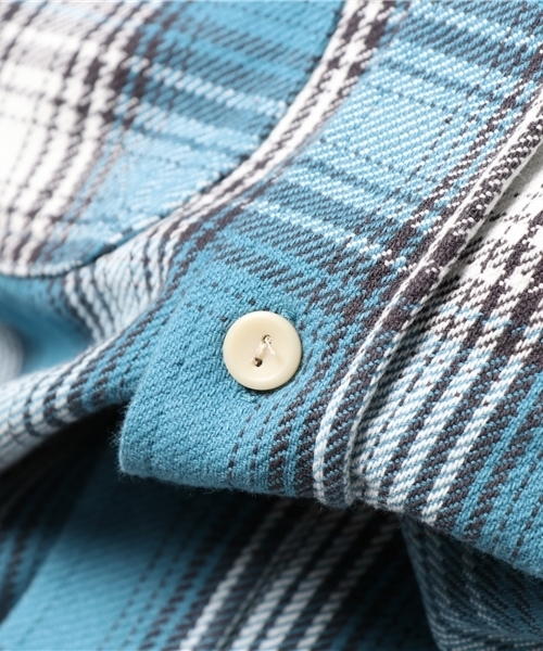 Denime（ドゥニーム）の「ヘビーフランネルワークシャツ（シャツ/ブラウス・メンズ・イエロー系その他3/ブラウン系その他2/レッド系その他2/ブルー系その他2・X-LARGE/LARGE/MEDIUM）」の9枚目の写真