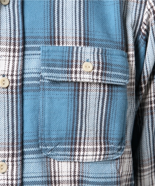 Denime（ドゥニーム）の「ヘビーフランネルワークシャツ（シャツ/ブラウス・メンズ・イエロー系その他3/ブラウン系その他2/レッド系その他2/ブルー系その他2・X-LARGE/LARGE/MEDIUM）」の17枚目の写真