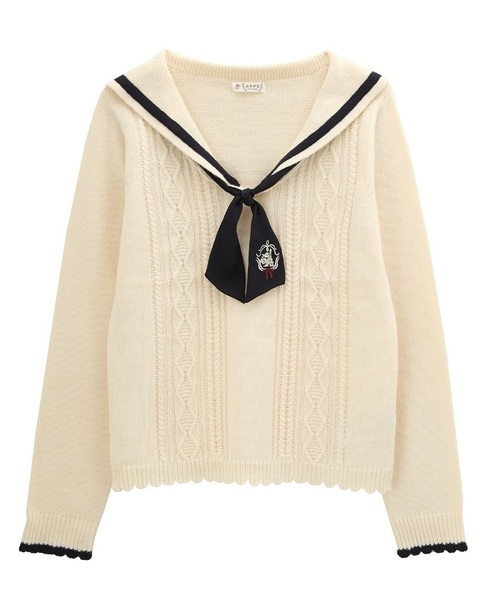 Axes Femme アクシーズファム の セーラーニットプルオーバー ニット セーター Wear