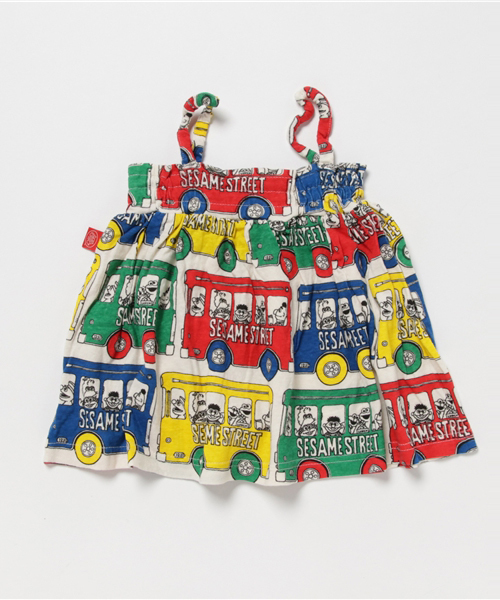 BOOFOOWOO（ブーフーウー）の「２wayスカート Sesameバス柄（スカート・キッズ・カラフル・MEDIUM/SMALL/LARGE/X-SMALL）」の2枚目の写真