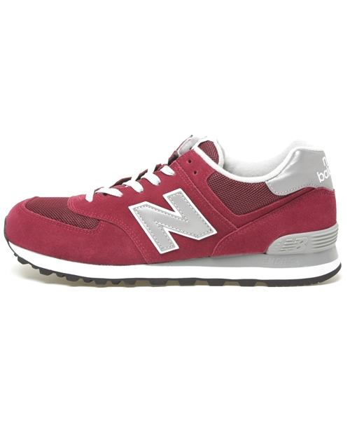 NEW BALANCE（ニューバランス）の「NEW BALANCE ML574（スニーカー・メンズ・ベージュ/ワインレッド・8/8h/9/9h/10/10h/11）」の3枚目の写真