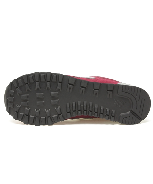 NEW BALANCE（ニューバランス）の「NEW BALANCE ML574（スニーカー・メンズ・ベージュ/ワインレッド・8/8h/9/9h/10/10h/11）」の4枚目の写真